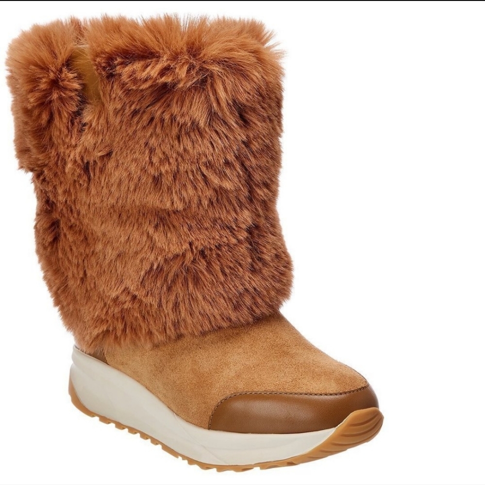 Australia Luxe Collective Zhinu Boots Fur Suede Designer Size 8